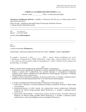 Confidentiality Agreement Template