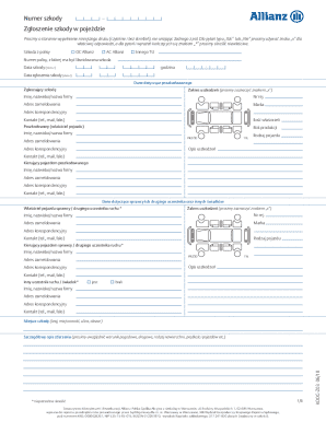 Car Accident Claim Form