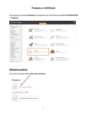 USOSweb Application Form
