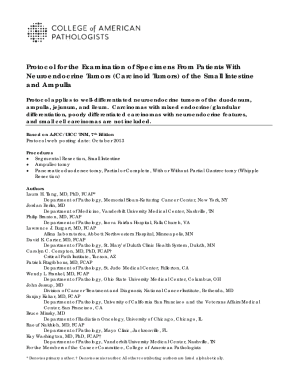 Neuroendocrine Tumor Examination Protocol