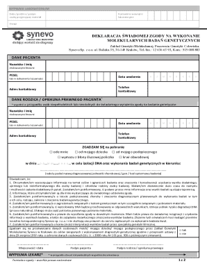 Genetic Testing Consent Form