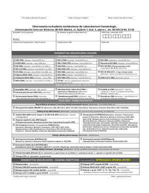 Molecular Diagnostic Referral Form