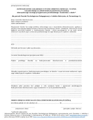 Medical Certificate for Child's Health