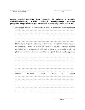 School Opinion Form