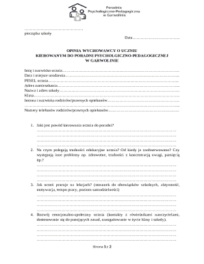 Student Referral Form