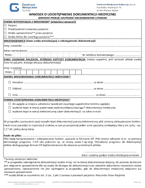 Medical Records Request Form