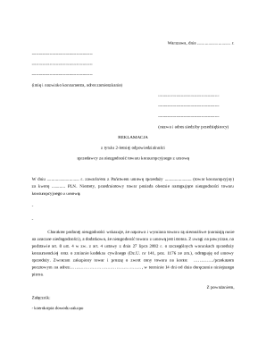 Consumer Complaint Form