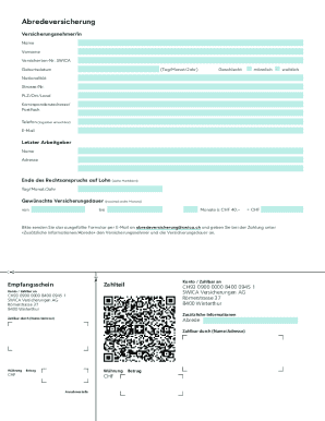 Abredeversicherung Non-Occupational Accident Insurance Extension