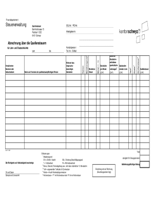 Swiss Quellensteuer Abrechnung