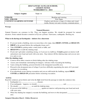 Fiji School Worksheets