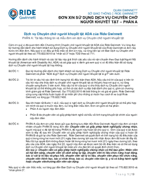 Gwinnett ADA Paratransit Application