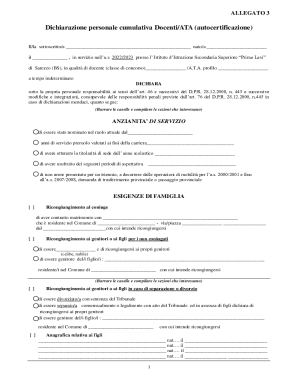 Italian Teacher/ATA Self-Certification Form