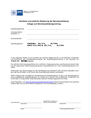 German E-Commerce Apprenticeship Training Plan