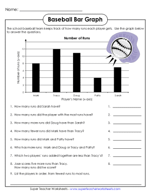 Baseball Bar Graph Answer Key