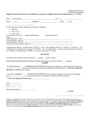 Permesso Retribuito per Assistenza Handicap Grave