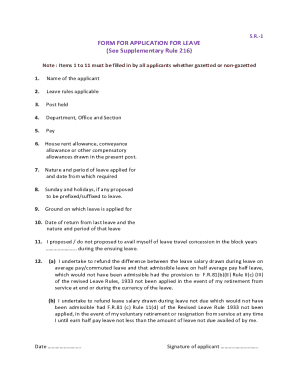 Leave Application Form