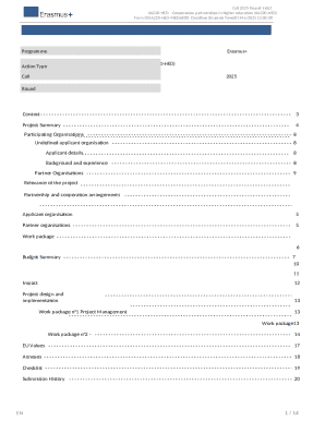 Erasmus+ KA220-HED Application Form