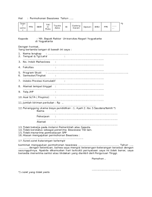 Scholarship Application Form