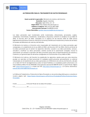 Bogot d - formato de autorizacin para el tratamiento de ...