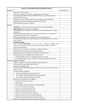 GENERAL SERVICE DEFAULT JUDGMENT HEARING