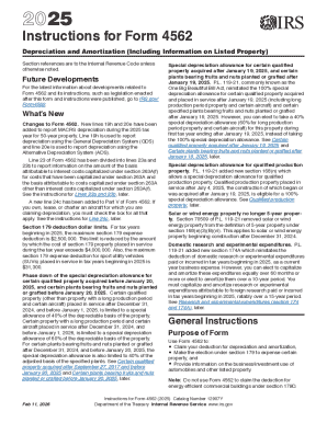 IRS Form 4562 Depreciation and Amortization