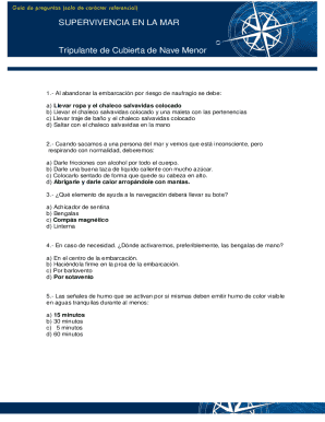 Supervivencia en la mar maquinista de nave menor de ...