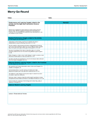 Performance and Learning Targets Linked to the