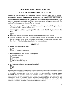 Medicare Health Outcomes Survey-Modified Instructions