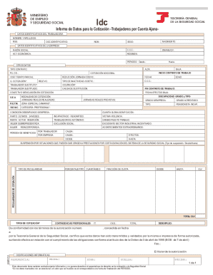 Spanish Social Security Contribution Report