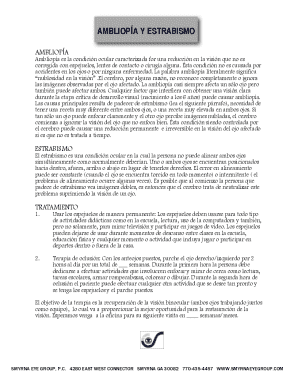 Ambliopa (ojo perezoso u ojo vago)national eye institute