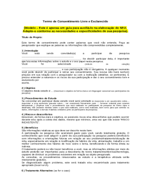 EXEMPLOS DE TERMO DE CONSENTIMENTO LIVRE E ...