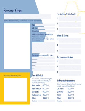 How to Create a Better Buyer Persona Free Template