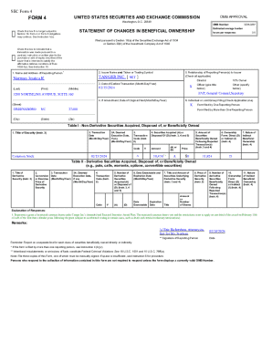 FORM 4 - Investor Information