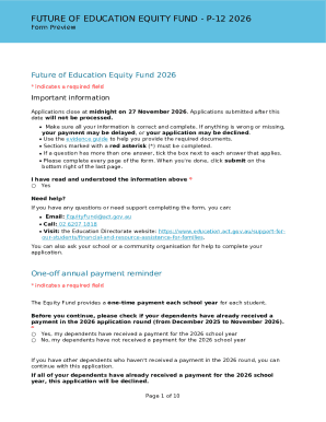 Future of Education Equity Fund Application 2026