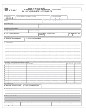 Brazil Hospital Stay Extension Request Form