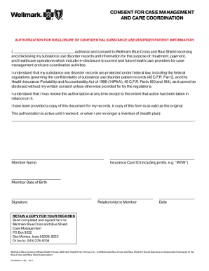 M-2020941 - Consent For Case Management And Care Coordination