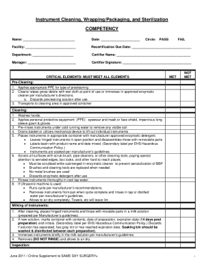 Instrument Cleaning, Wrapping/Packaging &amp; Sterilization ...