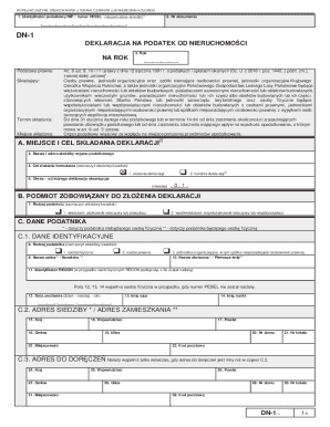 Polish Property Tax Declaration Form