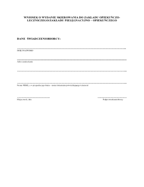 Polish Healthcare Facility Referral Form