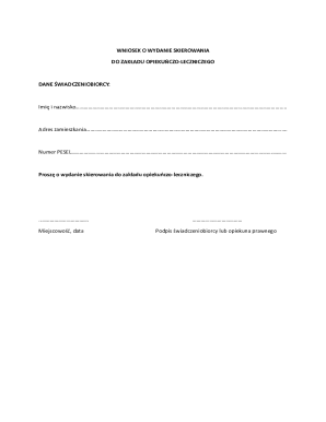 Medical Referral Request Form