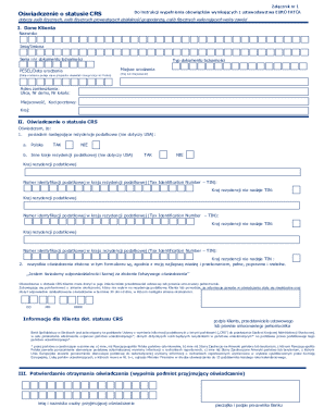 CRS Status Declaration Form