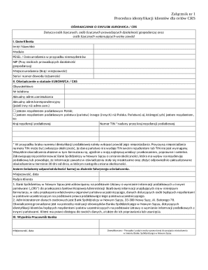 CRS Tax Residency Declaration Form