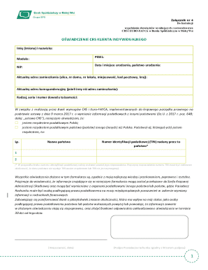 CRS Client Declaration Form