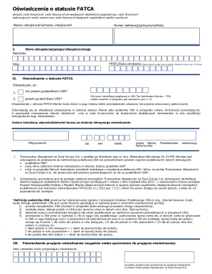 FATCA Status Declaration Form