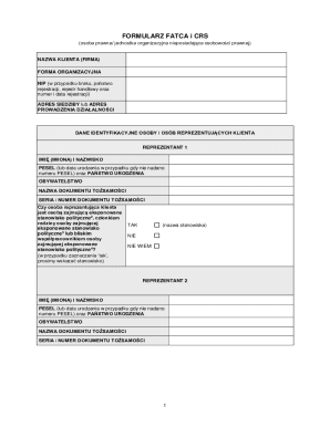 FATCA and CRS Declaration Form