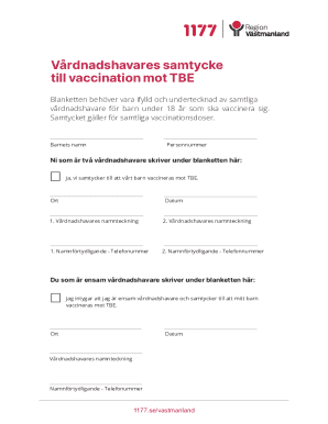 Vaccination Consent Form