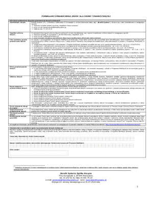 Formularz Oświadczenia Zgody dla Osoby Towarzyszącej