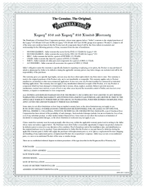 Legacy Owners ManualPDFGarage (Residential)Door