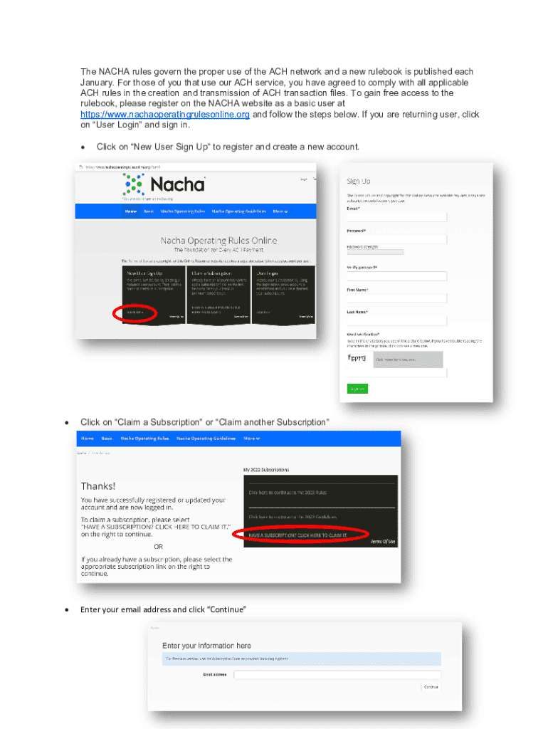 Nacha Script Fillable Online The NACHA rules govern the proper use of the ACH ...