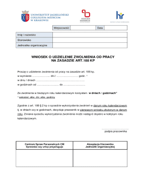 Request for Leave of Absence